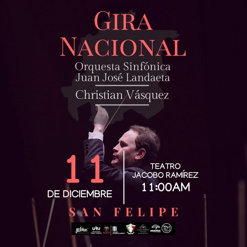 Gira Nacional junto a la Orquesta Sinfónica Juan José Landaeta