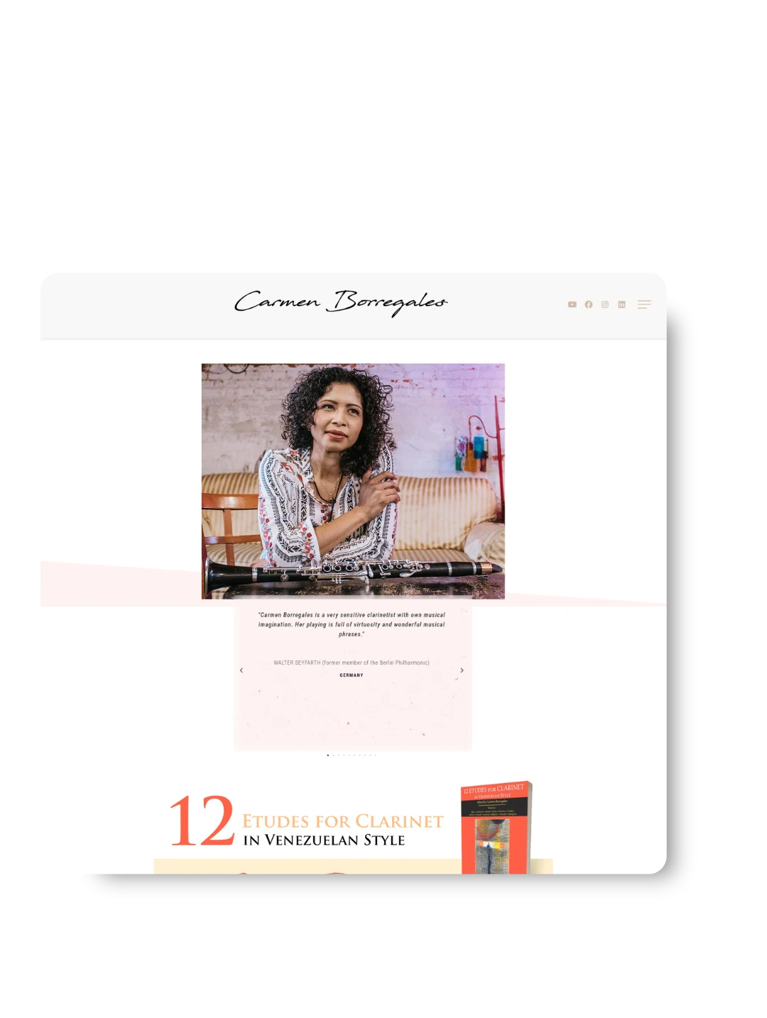 Sitio Web de Carmen Borregales - Clarinetista