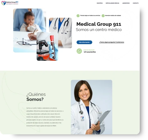 Sitio Web de Medical Group 911